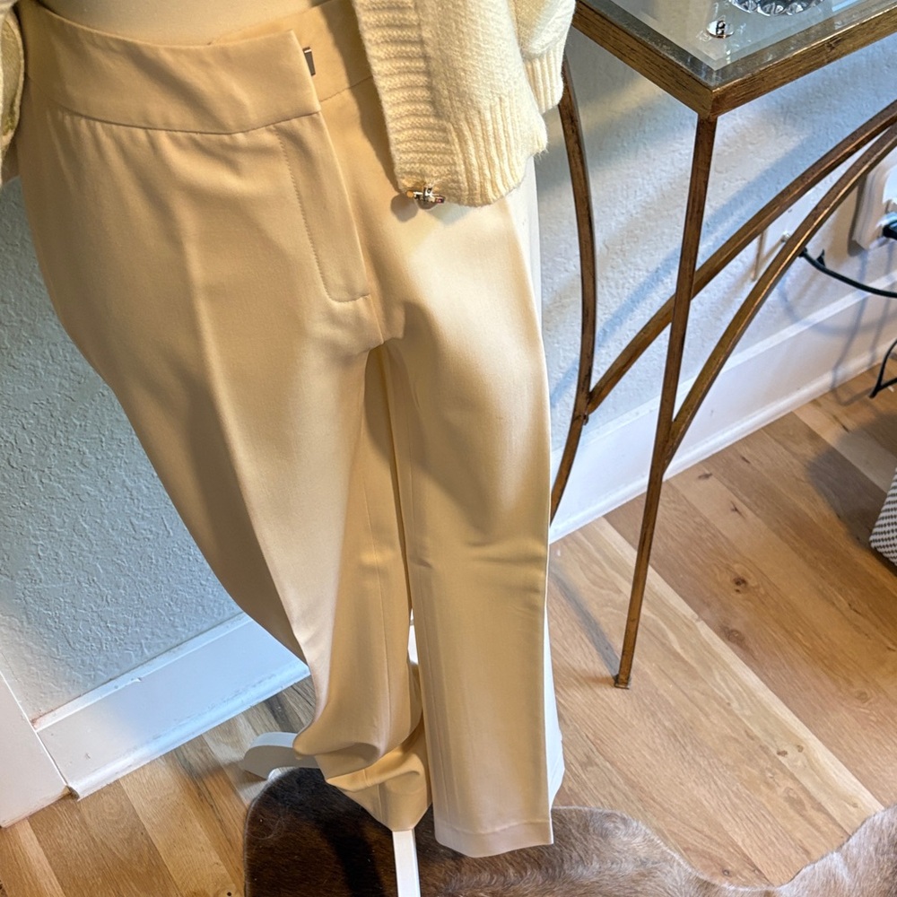 Winter White Basic Wool Pant. - image 1